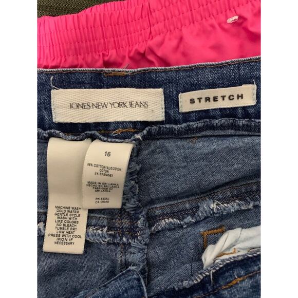 Jones New York Womens Stretch Jeans Size 16 Blue Denim - Picture 4 of 7